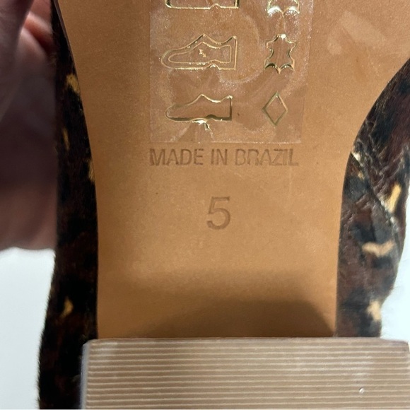NWOT Madewell The Rosie Rich Brown Multi Mini Leopard Calf Hair Ankle Boots - Picture 13 of 16